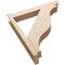 Ekena Millwork 6-in W x 34-in D x 38-in H Funston Slat Rough Cedar Woodgrain TimberThane Outlooker, Primed Tan OUTUR060X34X38FST24RCPR - alternate 4